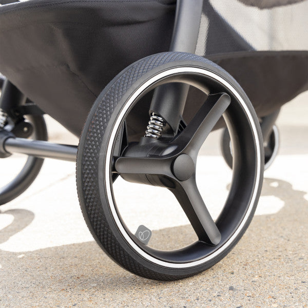 Evenflo Shyft Intuiti+ Travel System featuring Revolve180 LiteMax NXT with SensorySoothe (Dubhan Black)