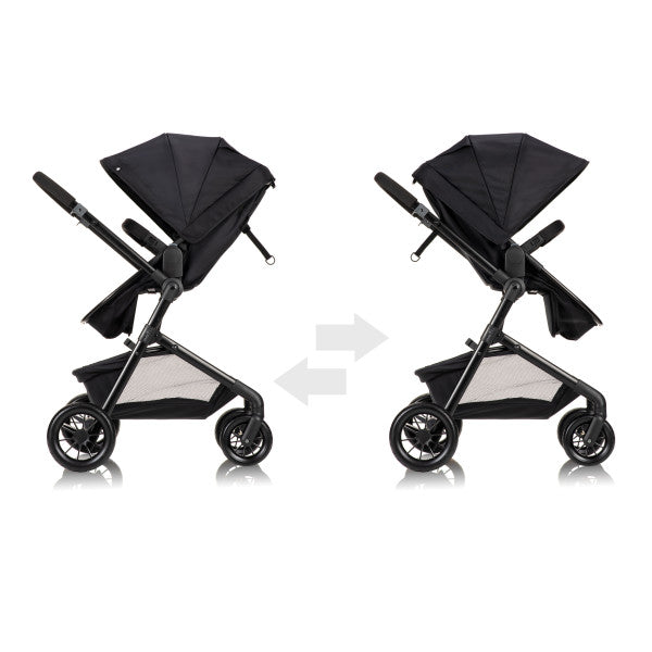 *NEW* Evenflo - Pivot Modular Travel System with LiteMax Infant Car Seat with Anti-Rebound Bar (Casual Gray)