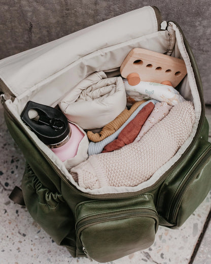 OiOi - Signature Nappy Backpack - Olive