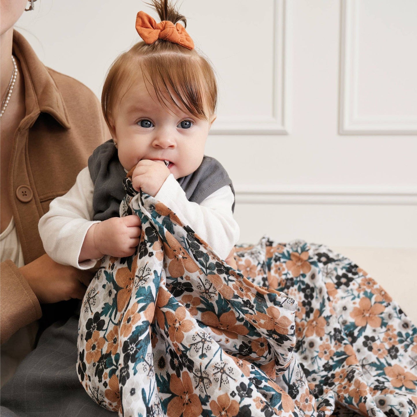 Perlimpinpin - Cotton muslin swaddle - Bouquet: OS