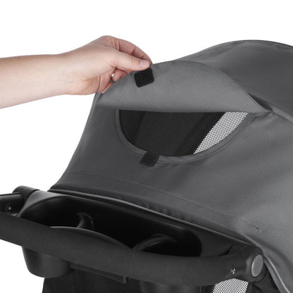 Evenflo - Folio3 Stroll & Jog Travel System with LiteMax 35 Infant Car Seat (Avenue Gray)