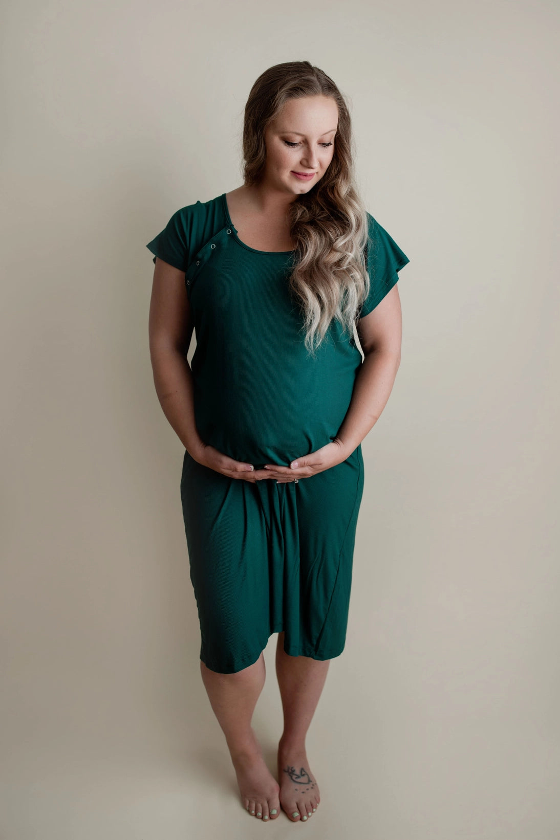 Three Little Tots - Maternity Mommy Labor and Delivery/ Nursing Gown