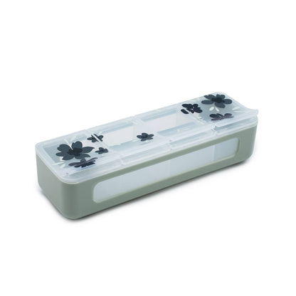 Melii - 4 Compartment Snackle: Blue