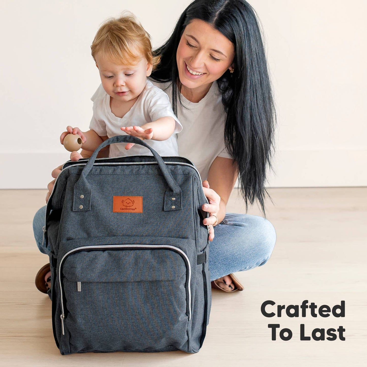 Original Diaper Bag Backpack, Baby Bags with Changing Pad: Mystic Gray