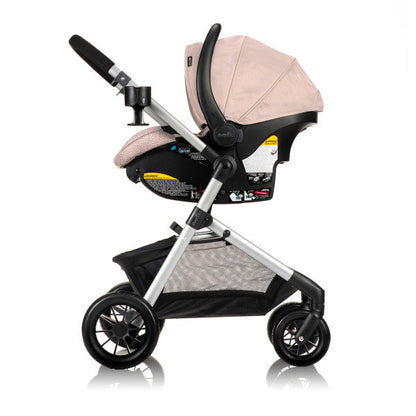 Evenflo Pivot Modular Travel System With SafeMax Car Seat - Sandstone Beige