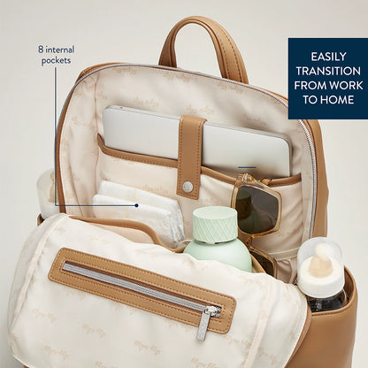 Itzy Ritzy - Eras Backpack Diaper Bag - Chai Latte