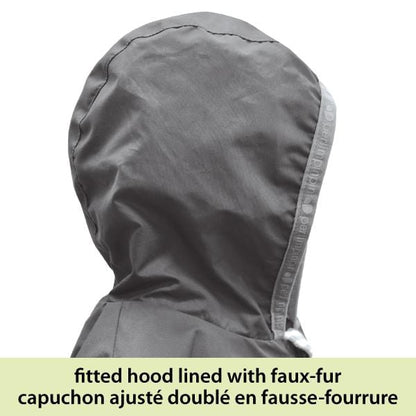Perlimpinpin - CAR SEAT SAFE - One Piece Baby Snowsuit - Stark