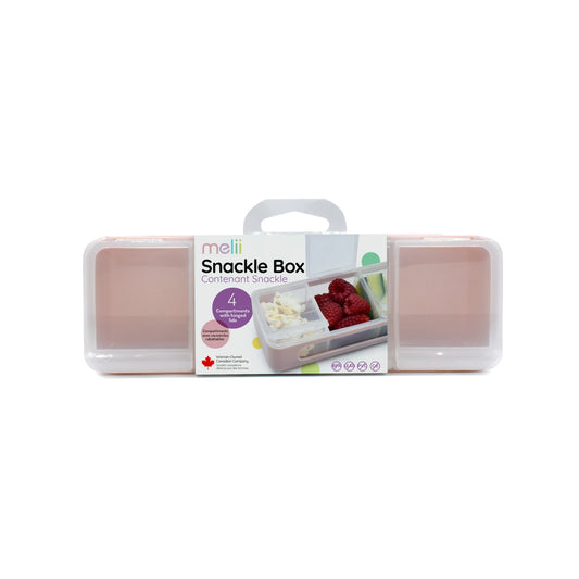 Melii - 4 Compartment Snackle Box - Pink