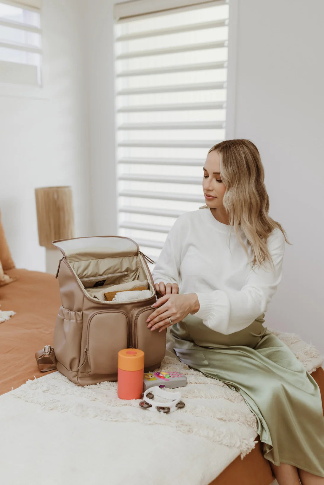 OiOi - Signature Nappy Backpack - Oat