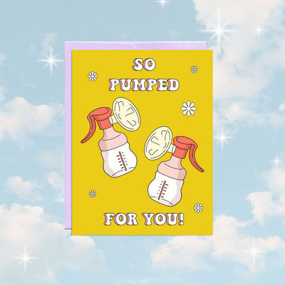 So Pumped For You! | Baby Card