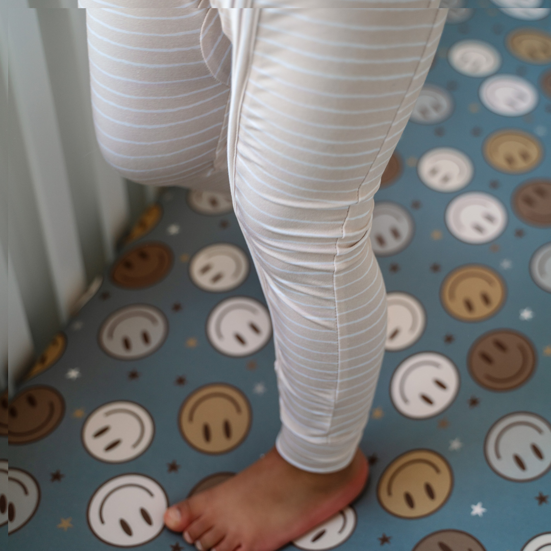 Pip + Phee - Bamboo Footless Sleepers | LE Prints #2: Desert-dinos / 3T