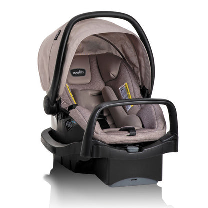 Evenflo Pivot Modular Travel System With SafeMax Car Seat - Sandstone Beige