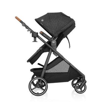 Evenflo Shyft Intuiti Travel System with Revolve180 LiteMax NXT Rotational Infant Car Seat (Black Shale)