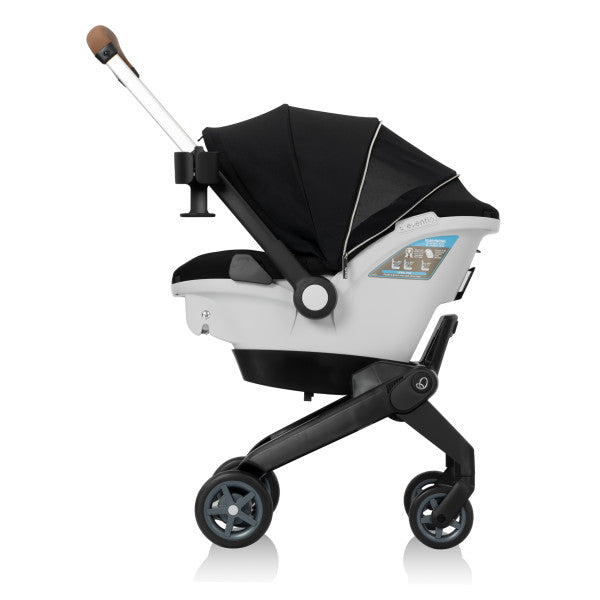 Evenflo - Gold Shyft DualRide with Carryall Storage Infant Car Seat and Stroller Combo (Onyx Black)