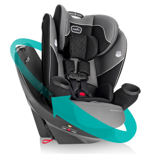 🔥 HOT DEAL 🔥 EVENFLO Revolve360 Rotational All-In-One Convertible Car Seat (Amherst Gray)