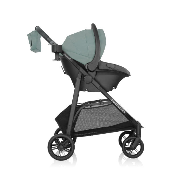 Evenflo Omni Ultra Travel System with Revolve180 LiteMax NXT Rotational Infant Car Seat - Pacific Green