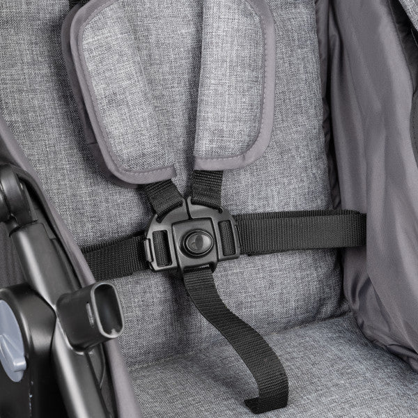 *NEW* Evenflo - Omni Plus Modular Travel System with LiteMax Sport Rear-Facing Infant Car Seat (Mylar Gray)