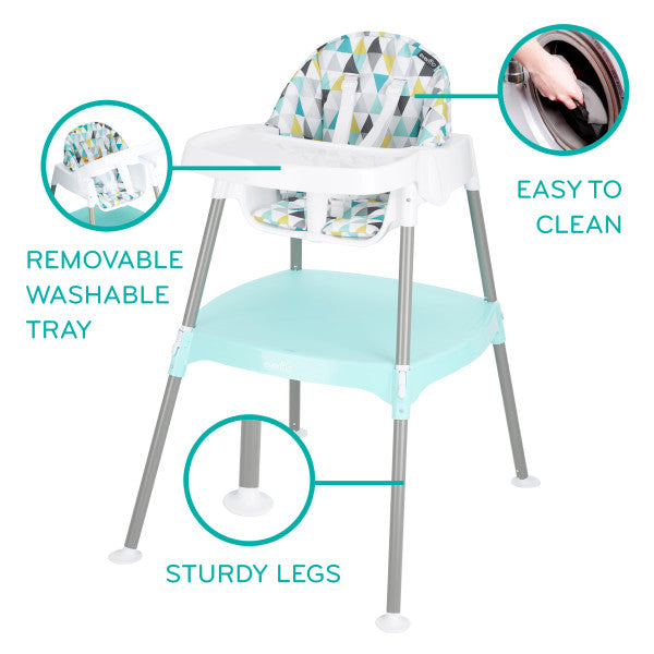 Evenflo - Eat and Grow 4-in-1 Convertible High Chair (Prism Triangles)