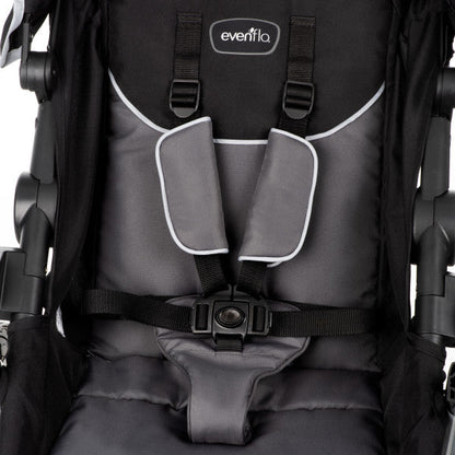 🔥 HOT DEAL 🔥 Evenflo - Victory Plus Jogging Stroller Travel System with LiteMax Infant Car Seat (Gray Scale)