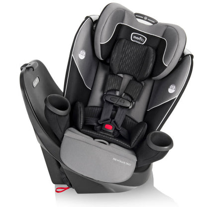 🔥 HOT DEAL 🔥 EVENFLO Revolve360 Rotational All-In-One Convertible Car Seat (Amherst Gray)