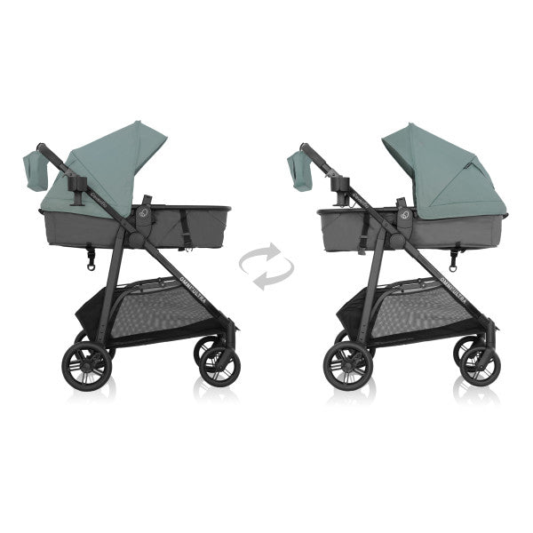 Evenflo Omni Ultra Travel System with Revolve180 LiteMax NXT Rotational Infant Car Seat - Pacific Green