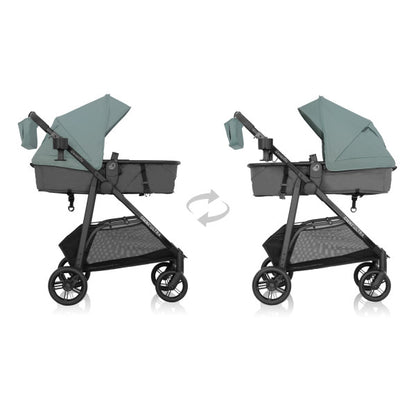Evenflo Omni Ultra Travel System with Revolve180 LiteMax NXT Rotational Infant Car Seat - Pacific Green