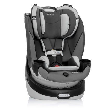EVENFLO Gold Revolve360 Slim 2-in-1 Rotational Car Seat with SensorSafe Pearl