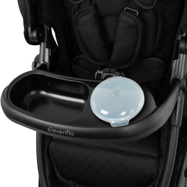 Evenflo Omni Ultra Travel System with Revolve180 LiteMax NXT Rotational Infant Car Seat - Caviar Black
