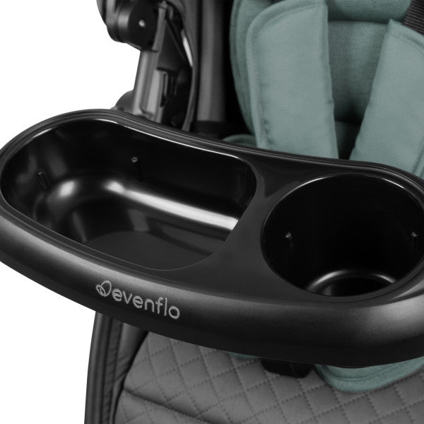 Evenflo Omni Ultra Travel System with Revolve180 LiteMax NXT Rotational Infant Car Seat - Pacific Green