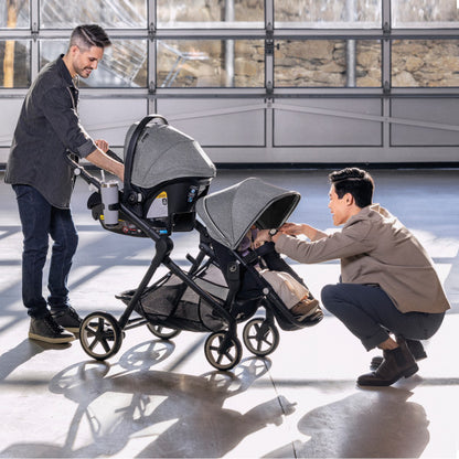 Evenflo - GOLD SensorSafe Pivot Xpand Smart Modular Travel System - Single to Double - Moonstone