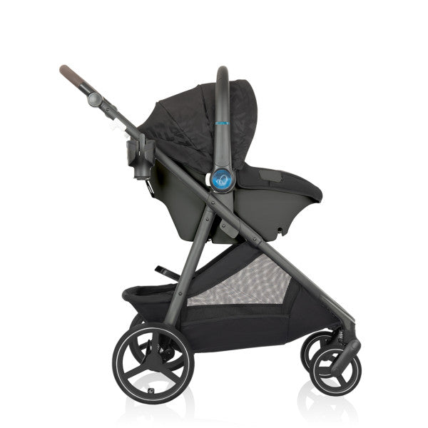 Evenflo Shyft Intuiti+ Travel System featuring Revolve180 LiteMax NXT with SensorySoothe (Dubhan Black)