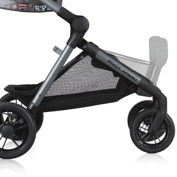 *NEW* Evenflo - Pivot Xpand Modular Travel System with LiteMax Infant Car Seat with Anti-Rebound Bar (Ayrshire Black)