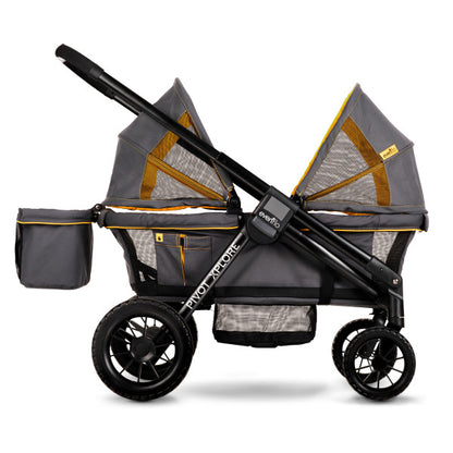 EVENFLO Pivot Xplore All-Terrain Stroller Wagon (Adventurer Gray)