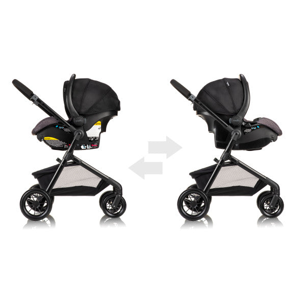 Evenflo Pivot Modular Travel System with LiteMax Infant Car Seat - Casual Gray
