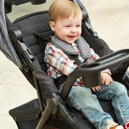 *NEW* Evenflo - Folio3 Stroll & Jog Travel System with LiteMax 35 Infant Car Seat (Avenue Gray)
