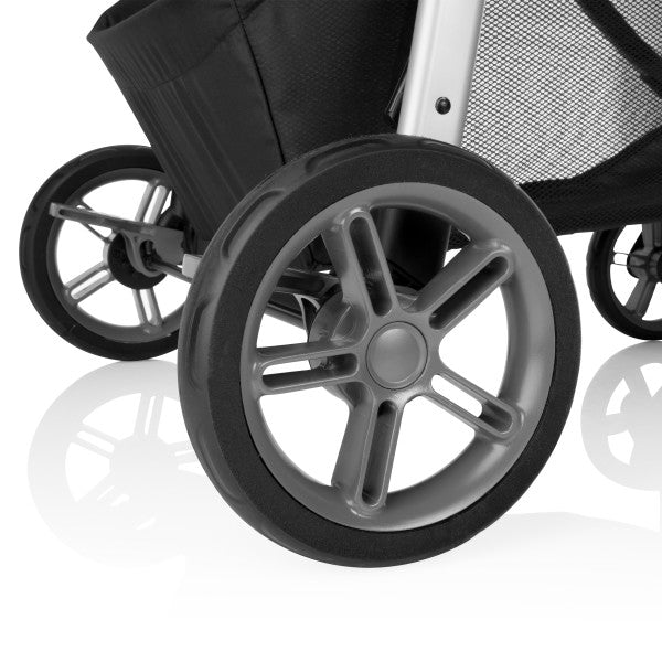 *NEW* Evenflo - Omni Plus Modular Travel System with LiteMax Sport Rear-Facing Infant Car Seat (Mylar Gray)