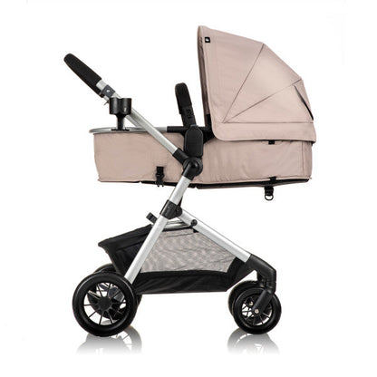 Evenflo Pivot Modular Travel System With SafeMax Car Seat - Sandstone Beige