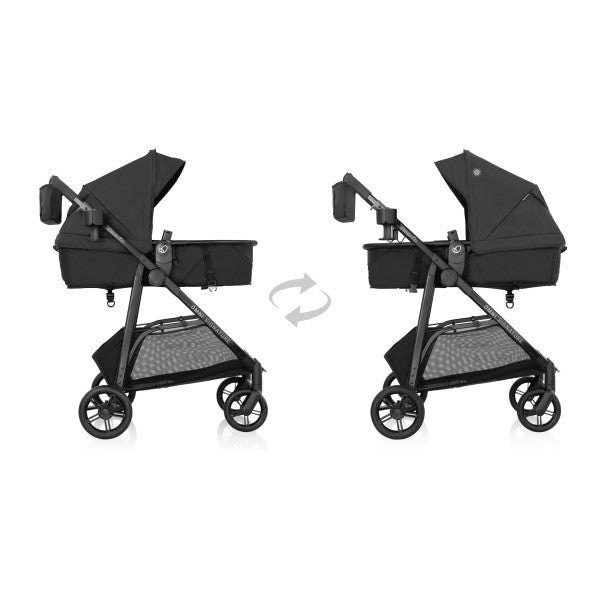 🔥 ON SALE NOW 🔥 Evenflo Omni Signature Travel System with LiteMax Infant Car Seat (Porto Black)