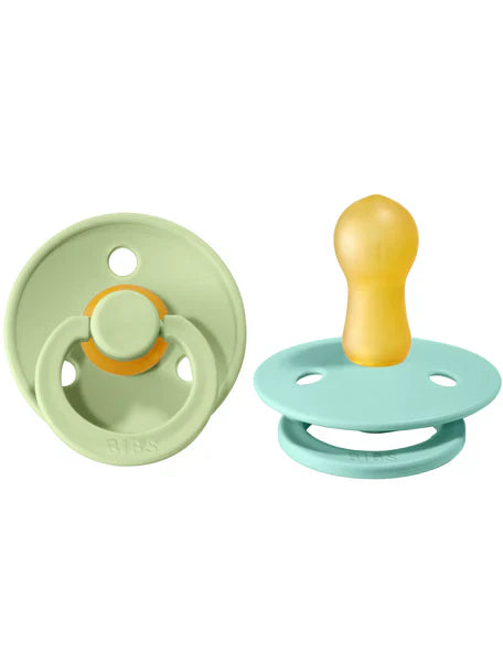 BIBS - Latex Pacifier 2 Pack - Pistachio + Mint