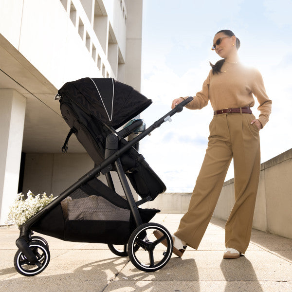 Evenflo Shyft Intuiti+ Travel System featuring Revolve180 LiteMax NXT with SensorySoothe (Dubhan Black)