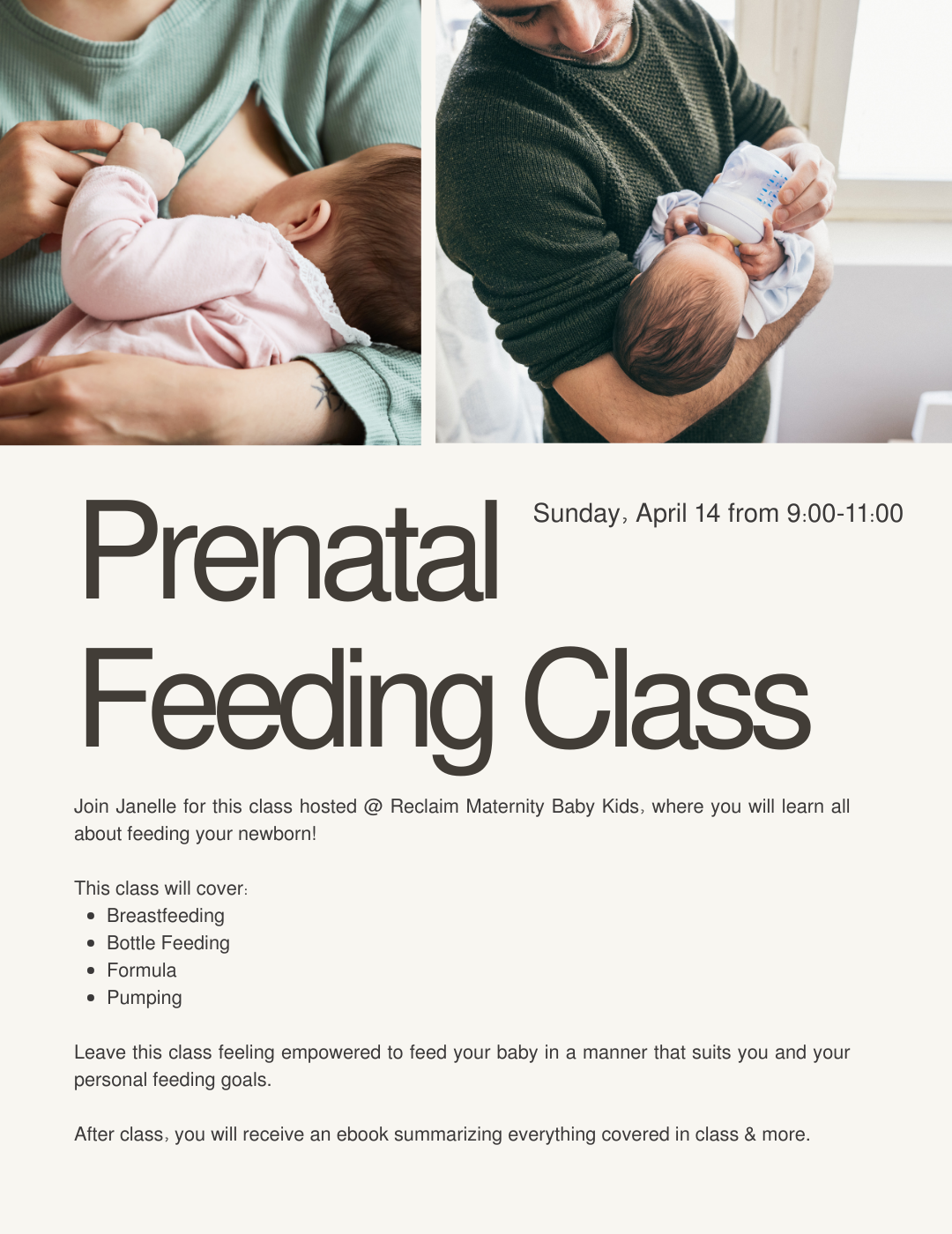 Prenatal Education Class Hosted by Janelle Turk - The Mama Coach