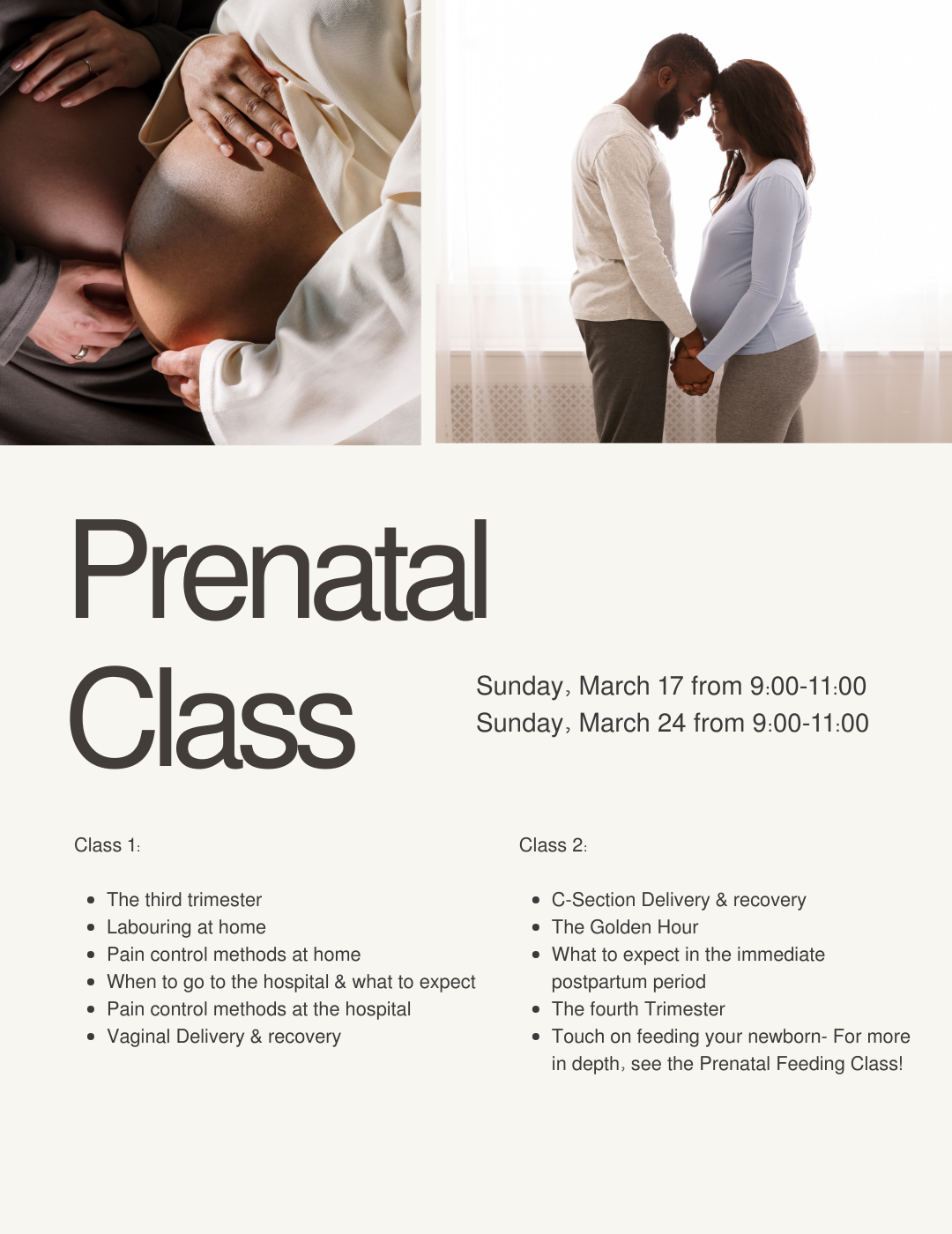 Prenatal Education Class Hosted by Janelle Turk - The Mama Coach