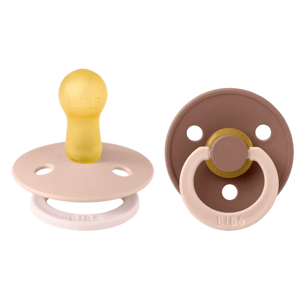 BIBS Pacifier Studio Colour 2 PACK Fusion Latex - Blush Woodchuck Mix