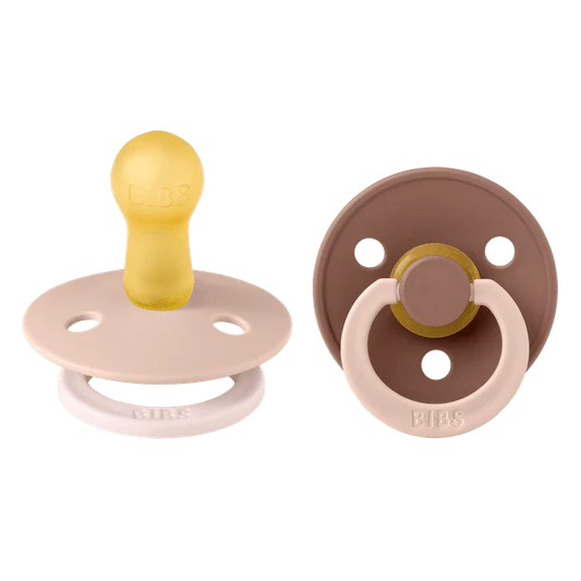 BIBS Pacifier Studio Colour 2 PACK Fusion Latex - Blush Woodchuck Mix