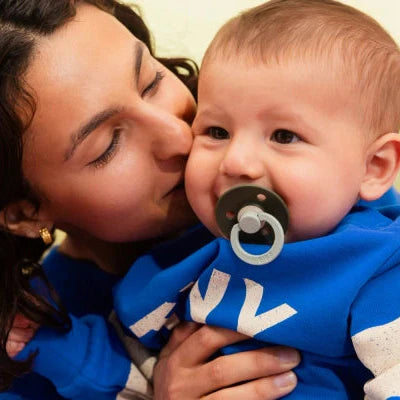 BIBS Pacifier Studio Colour 2 PACK Fusion Latex - Baby Blue Petrol Mix