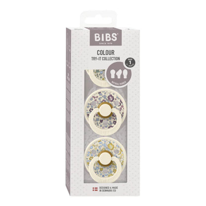 BIBS X LIBERTY Try It Collection Latex Pacifier - Eloise 3 Pack