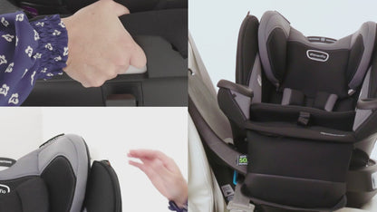 EVENFLO Revolve360 Slim 2-in-1 Rotational Car Seat (Canton Black)