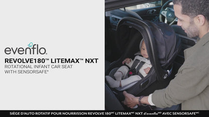 Evenflo - Revolve180 LiteMax NXT Rotational Infant Car Seat (Cinder Gray)