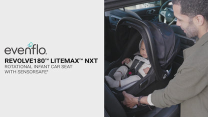 Evenflo - Revolve180 LiteMax NXT Rotational Infant Car Seat (Cinder Gray)