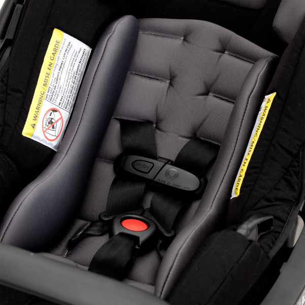 Evenflo - Pivot Xpand Modular Travel System with LiteMax Infant Car Seat with Anti-Rebound Bar (Ayrshire Black)